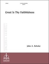 Great Is Thy Faithfulness Handbell sheet music cover